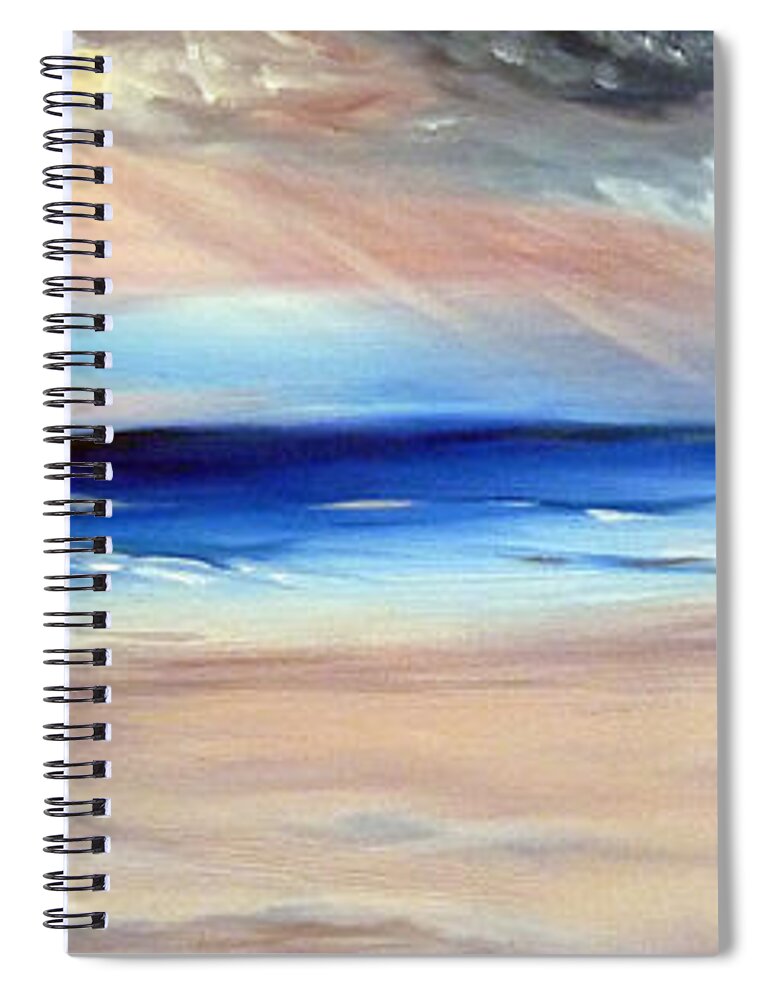 Landscape Spiral Notebook featuring the painting Be Near by Meaghan Troup