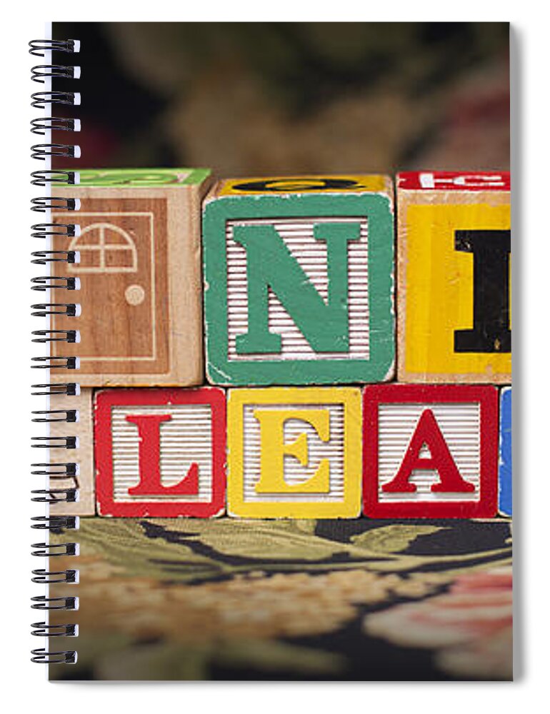Be Nice Or Leave Spiral Notebook featuring the photograph Be Nice or Leave by Art Whitton