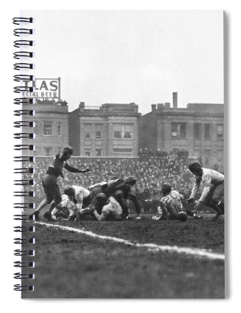 1933 Spiral Notebook featuring the photograph Bears Are 1933 NFL Champions by Underwood Archives
