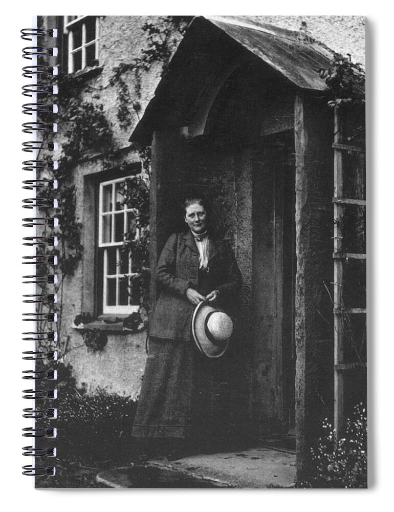 1907 Spiral Notebook featuring the photograph Beatrix Potter (1866-1943) by Granger