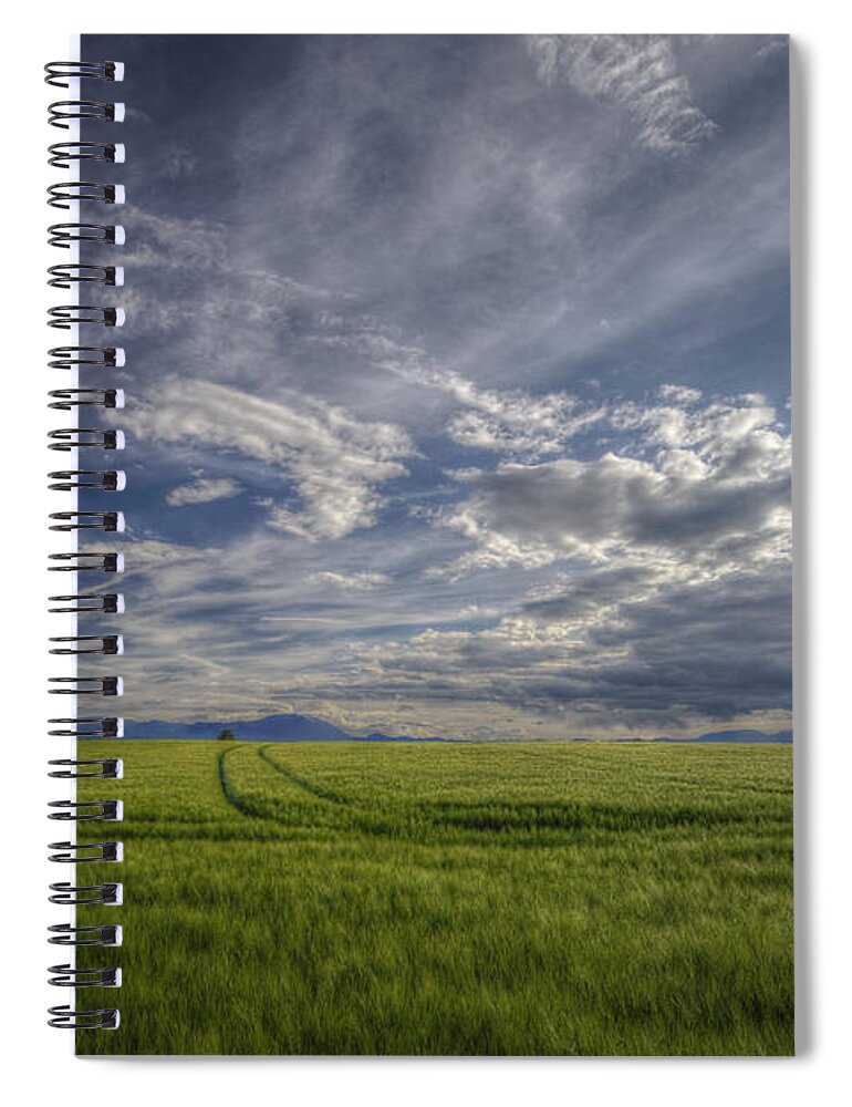 Agricultural Spiral Notebook featuring the photograph Beautiful countryside by Ivan Slosar