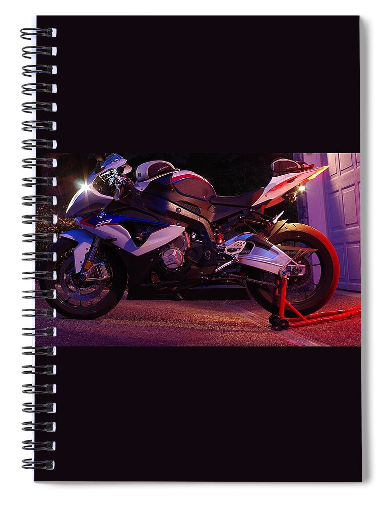 Motorcycle Spiral Notebook featuring the photograph Beautiful by Lawrence Christopher