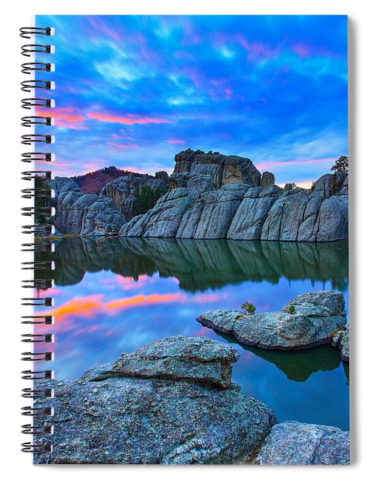 South Dakota Spiral Notebook featuring the photograph Beauty After Dark by Kadek Susanto