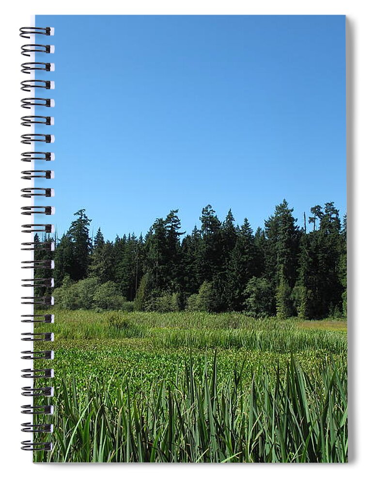 Scenics Spiral Notebook featuring the photograph Beaver Lake, Stanley Park by Marianna Sulic