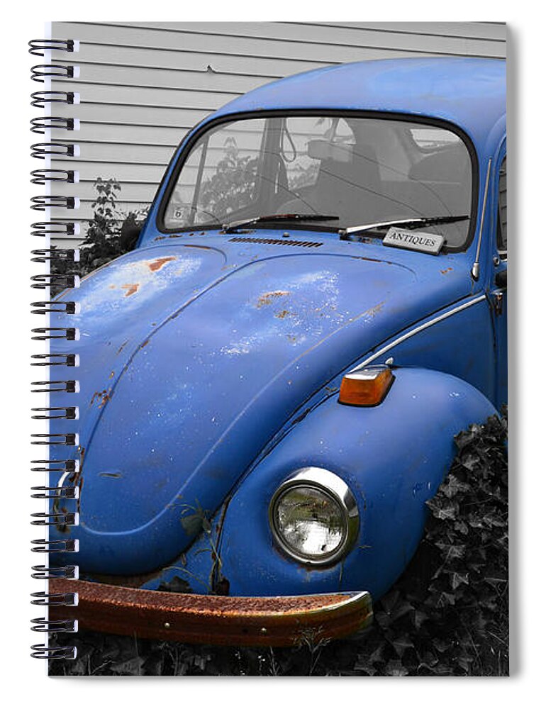 Vw Spiral Notebook featuring the photograph Beetle Garden by Angela DeFrias