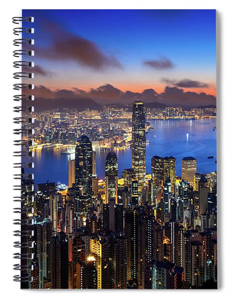 Tranquility Spiral Notebook featuring the photograph Before Sunrise by William C. Y. Chu
