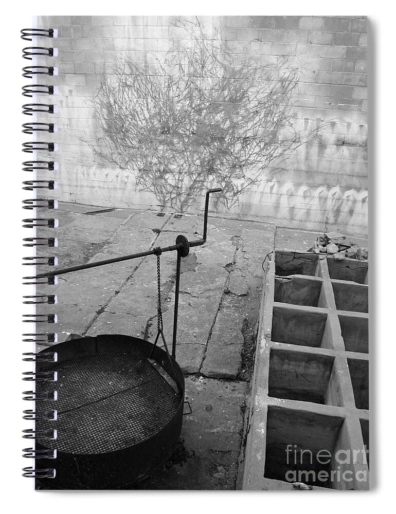 Monterey Spiral Notebook featuring the photograph Behind Ricketts' Lab by James B Toy
