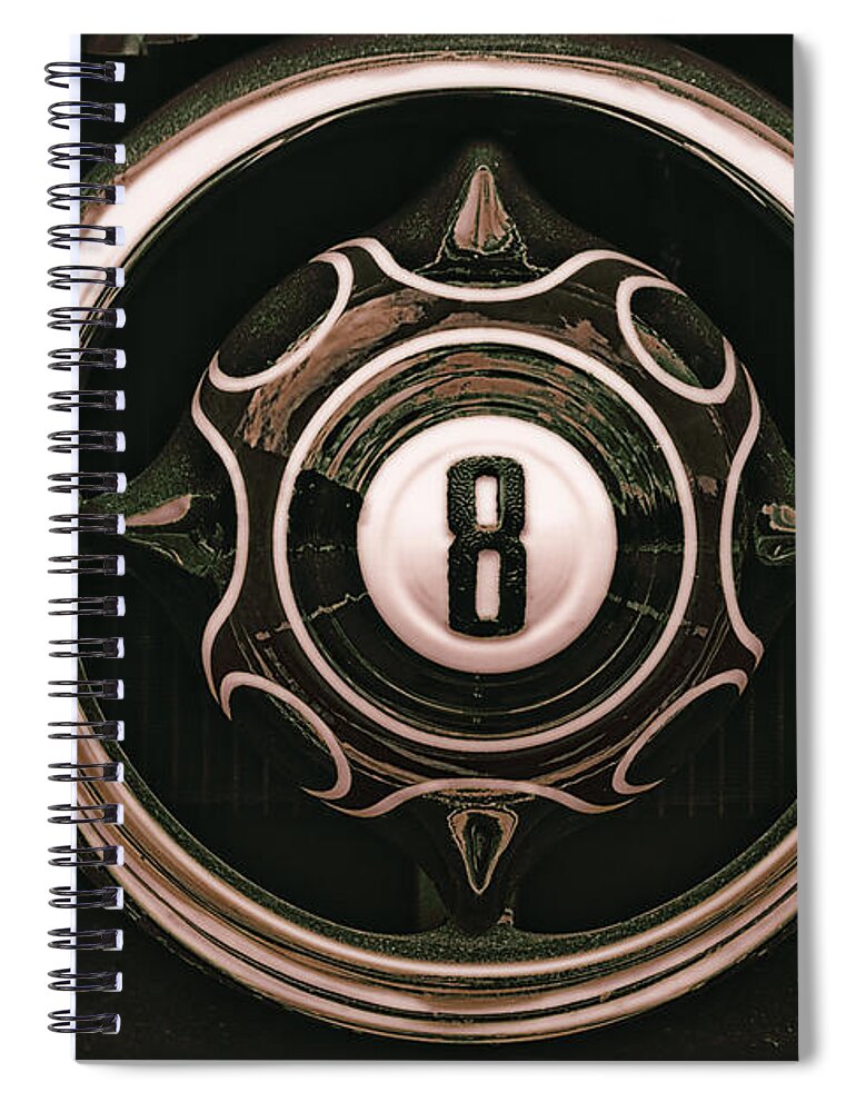 Behind The Eight Ball Spiral Notebook featuring the photograph Behind the eight ball 2 by Arttography LLC