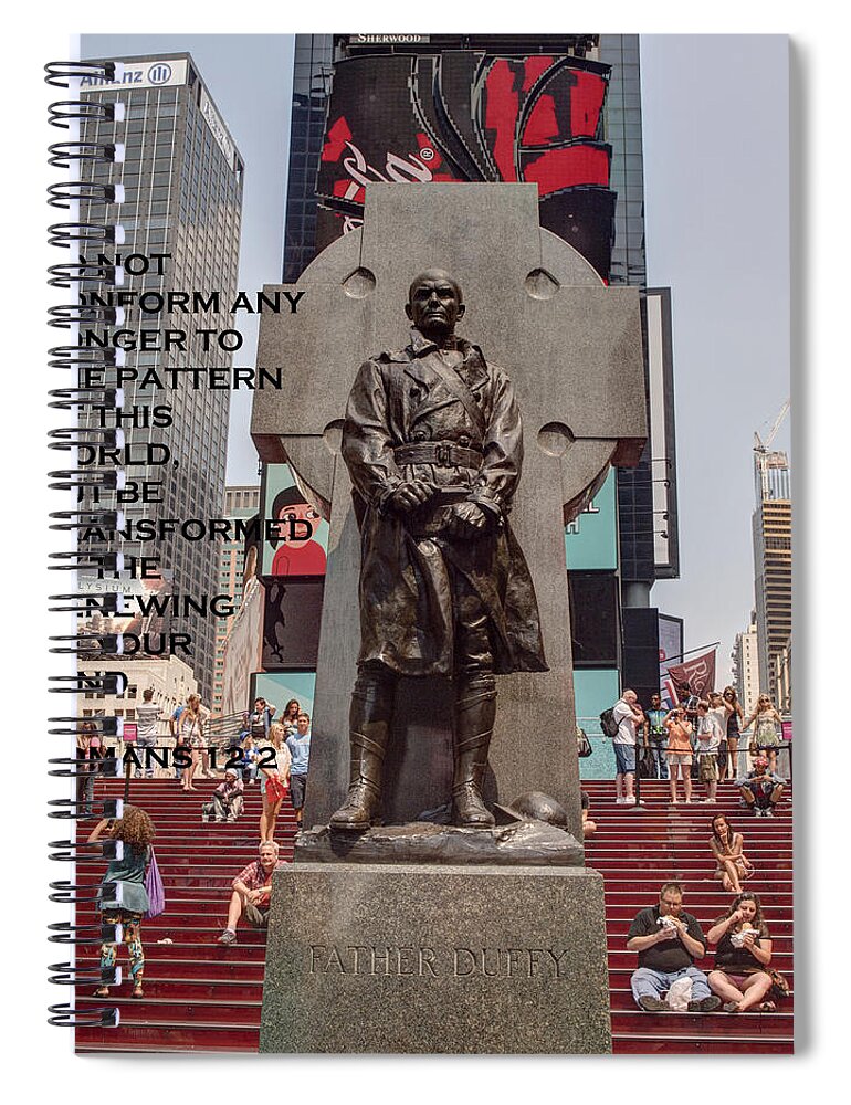 Bible Verse Spiral Notebook featuring the photograph Being in but not of the world by Joshua House
