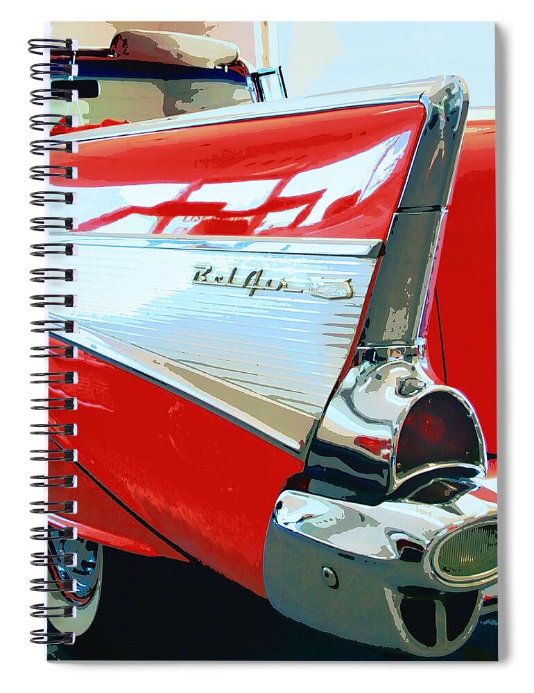 Vintage Cars Spiral Notebook featuring the photograph SAVED BY THE BEL AIR Palm Springs CA by William Dey