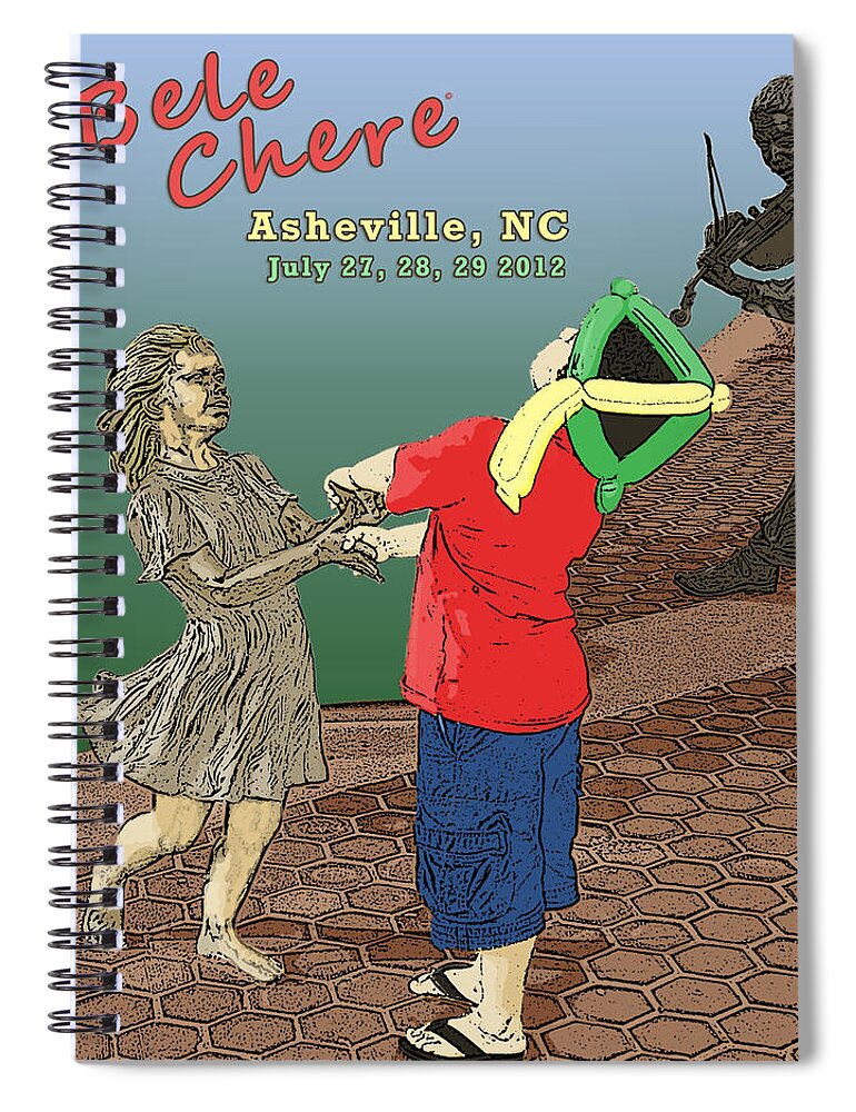 Bele Chere Spiral Notebook featuring the digital art Bele Chere 2012 by John Haldane