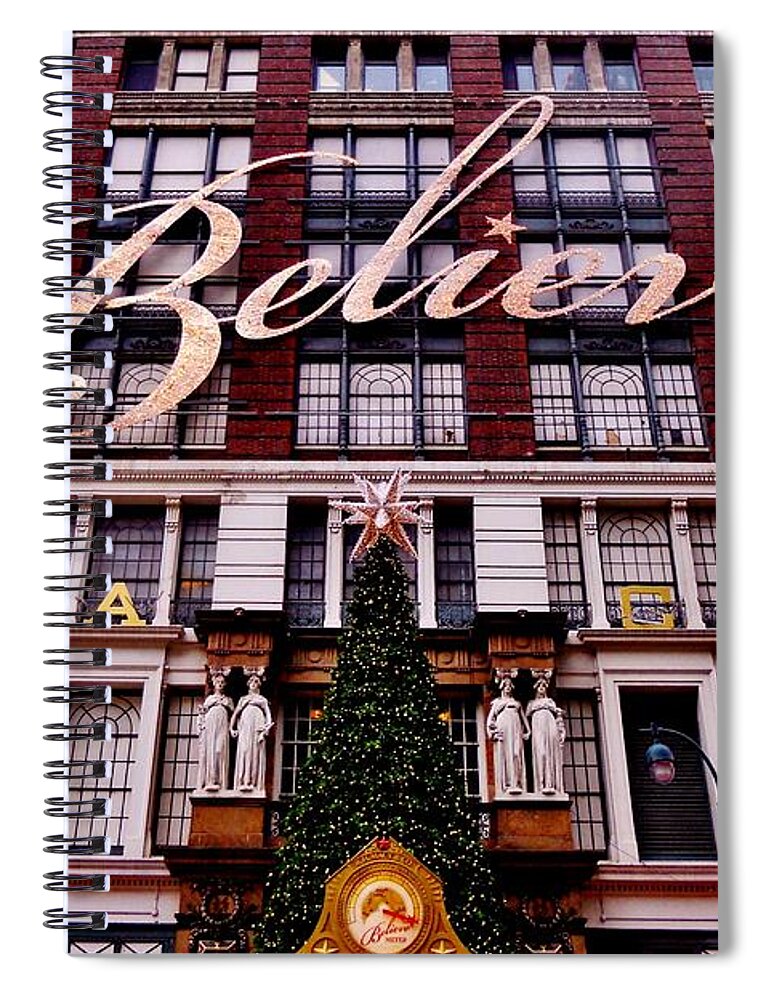 Christmas Spiral Notebook featuring the photograph Believe by Benjamin Yeager