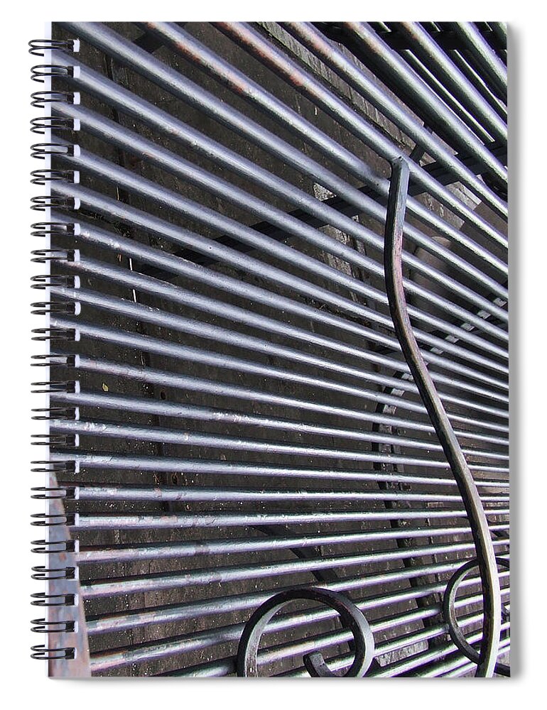 Bench Spiral Notebook featuring the photograph Bench by Andrea Anderegg