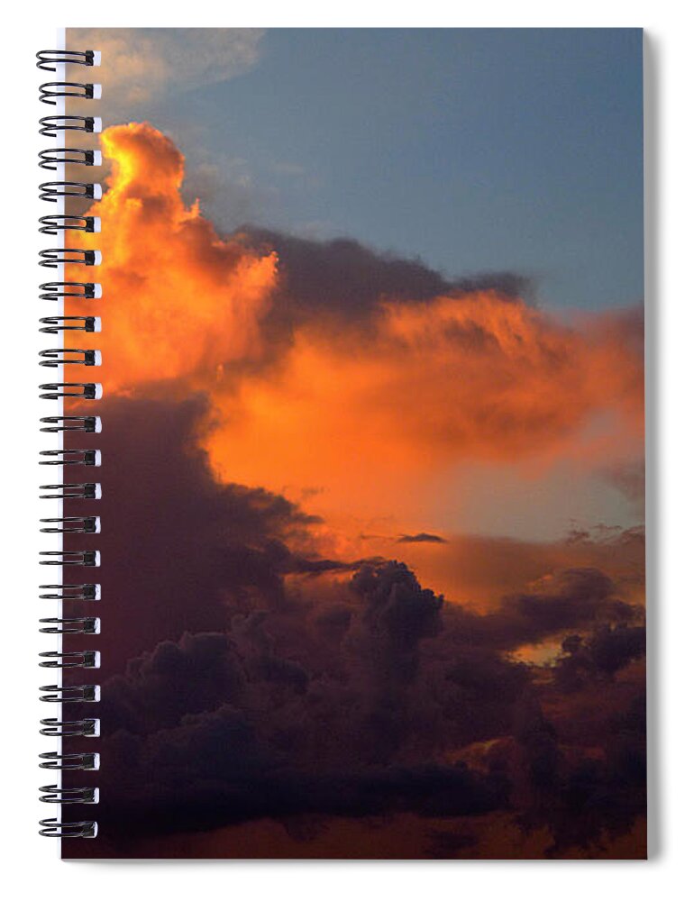 Bermuda Spiral Notebook featuring the photograph Bermuda Clouds by Richard Reeve
