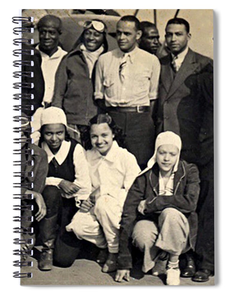 Aviation Spiral Notebook featuring the photograph Bessie Coleman Aero Club by Science Source