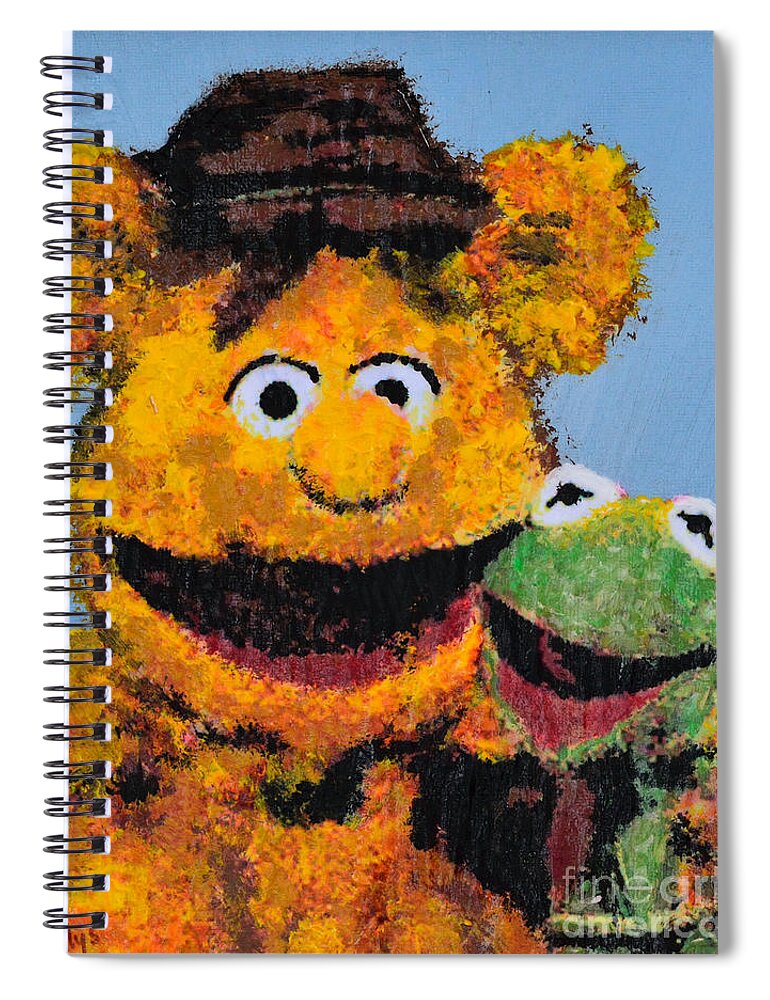 The Muppets Spiral Notebook featuring the painting Best Friends by Alys Caviness-Gober