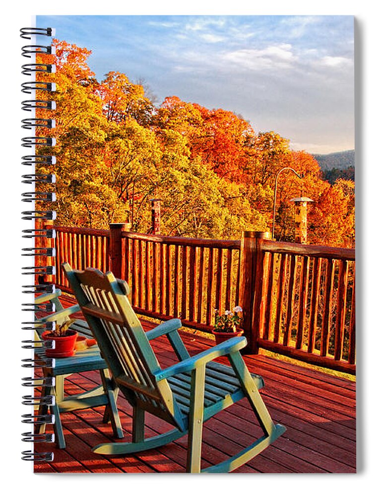 Autumn Views Spiral Notebook featuring the photograph Best View in Town by Lynn Bauer