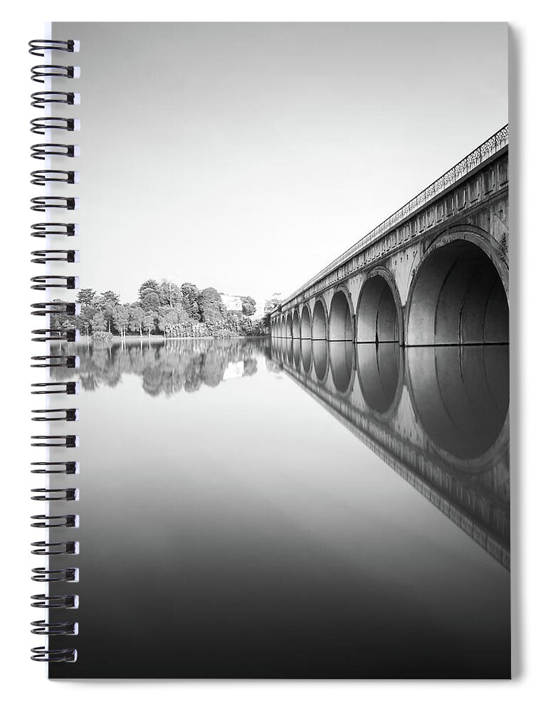 Tranquility Spiral Notebook featuring the photograph Between by K.azhar Photography