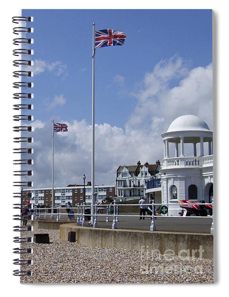 Bexhill On Sea Spiral Notebook featuring the photograph Bexhill Beach - Sussex - England by Phil Banks