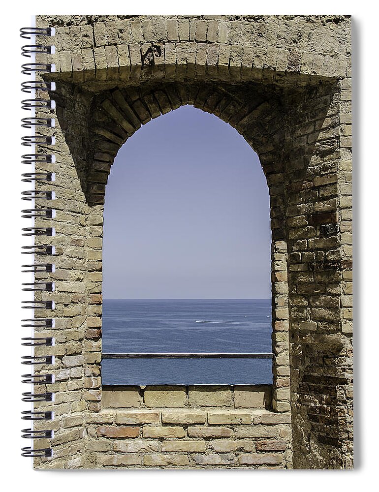 Castle Spiral Notebook featuring the photograph Beyond the Gate of Infinity by AM FineArtPrints