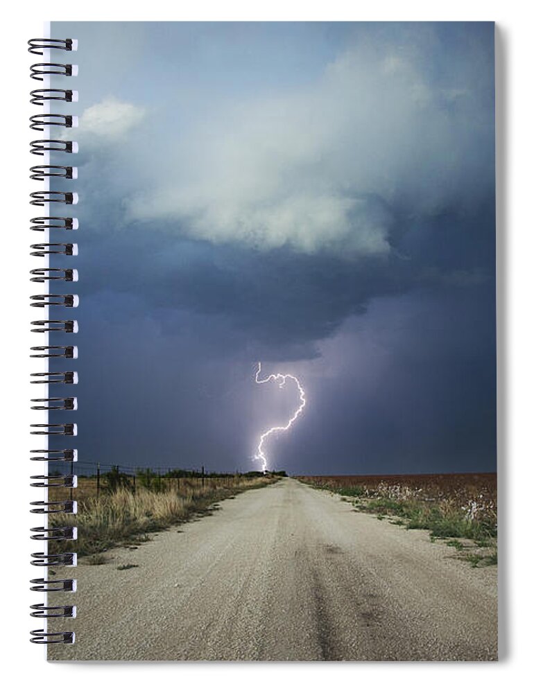 Ryan Smith Spiral Notebook featuring the photograph Beyond The Open Road by Ryan Smith