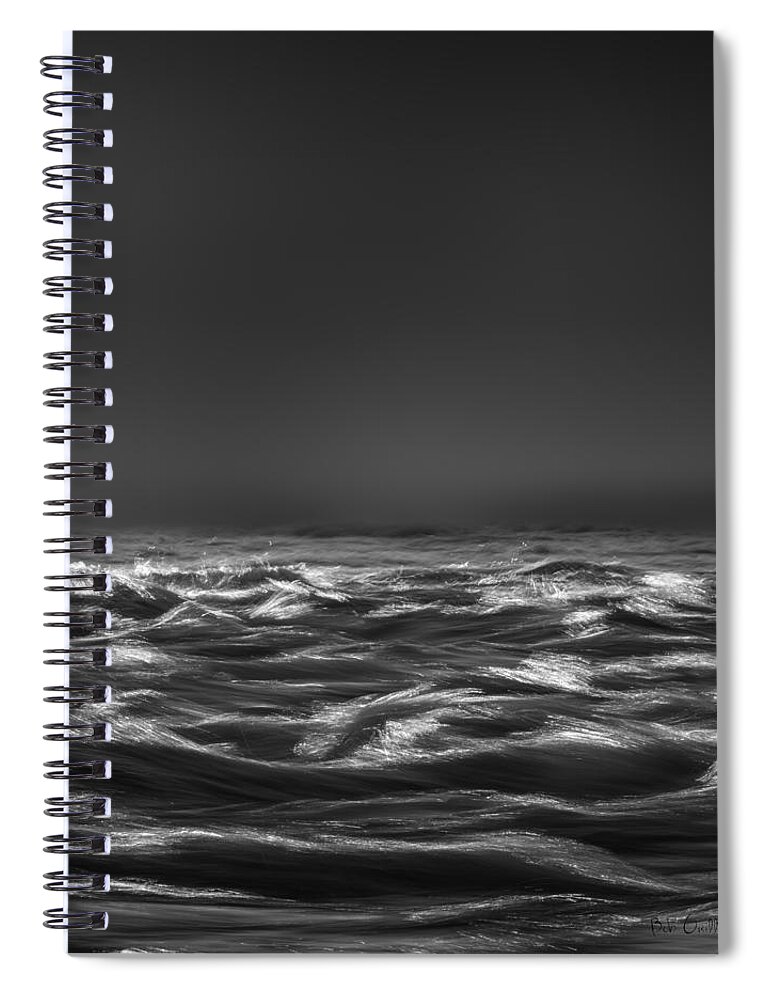 Nature Spiral Notebook featuring the photograph Beyond The Sea by Bob Orsillo
