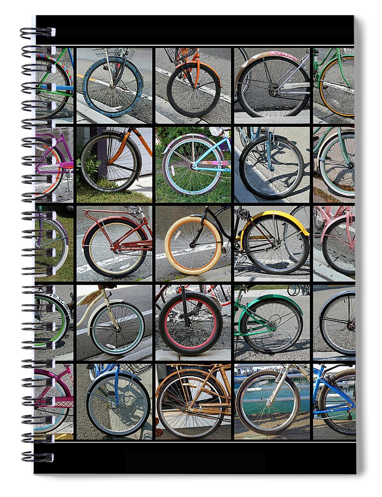 Bicycles Spiral Notebook featuring the photograph Bicycles by Jackson Pearson
