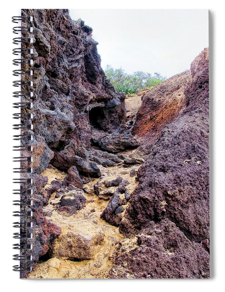 Hawaii Spiral Notebook featuring the photograph Big Beach 41 by Dawn Eshelman