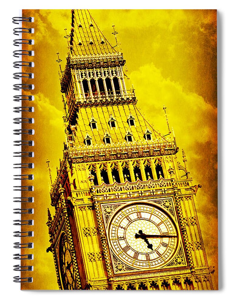 Big Ben Spiral Notebook featuring the photograph Big Ben 15 by Stephen Stookey