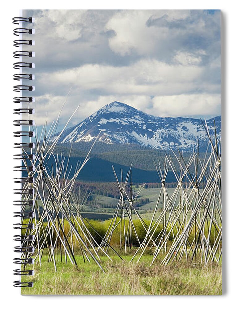 Scenics Spiral Notebook featuring the photograph Big Hole National Battlefield Montana by Alan Majchrowicz