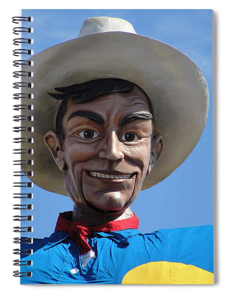 Big Tex Spiral Notebook featuring the photograph Big Tex by Norma Brock