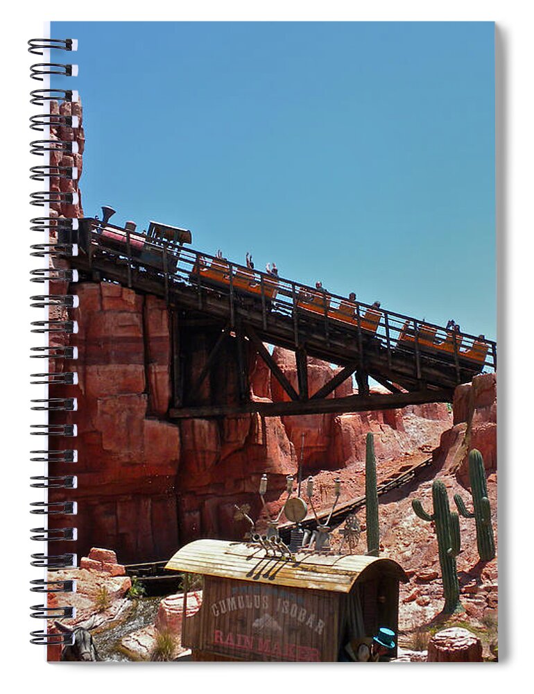 Thunder Mountain Spiral Notebook featuring the photograph Big Thunder Mountain Walt Disney World by Thomas Woolworth