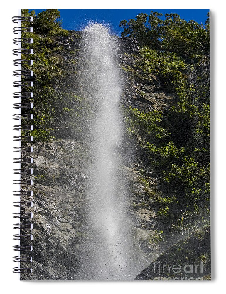 Beautiful Spiral Notebook featuring the photograph Big waterfall by Patricia Hofmeester