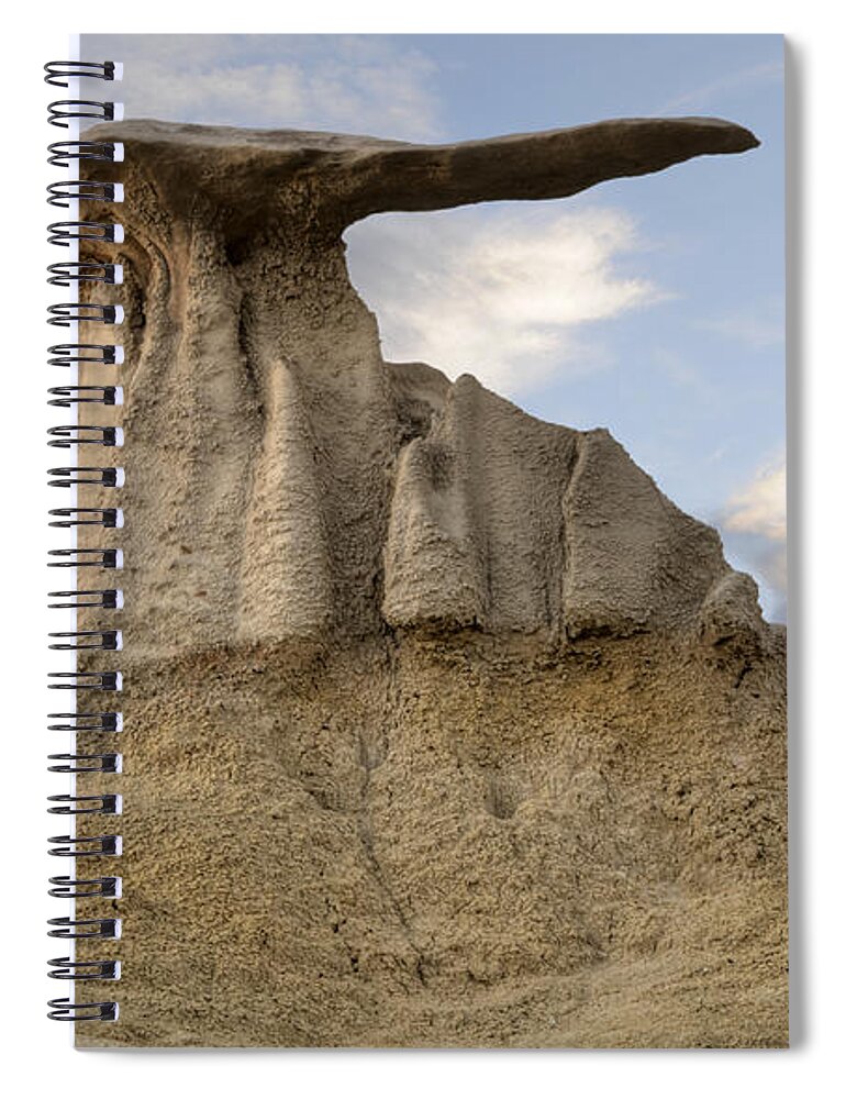 Textures Spiral Notebook featuring the photograph Bisti De-Na-Zin Wing by Vivian Christopher