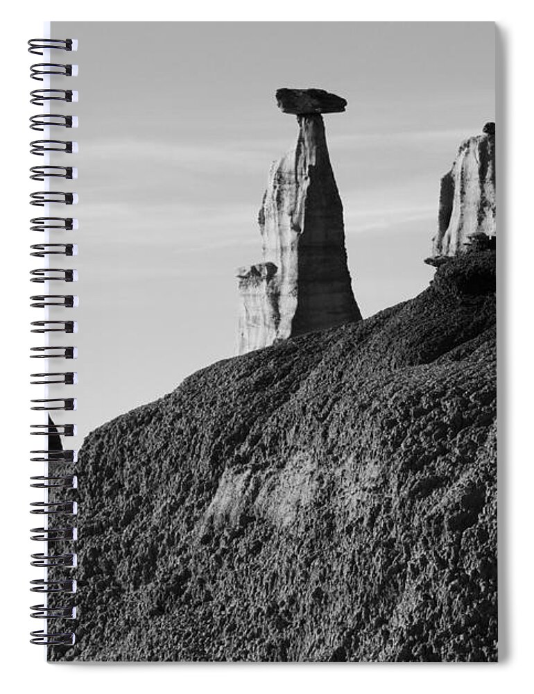 Textures Spiral Notebook featuring the photograph Bisti Land Form 1 by Vivian Christopher