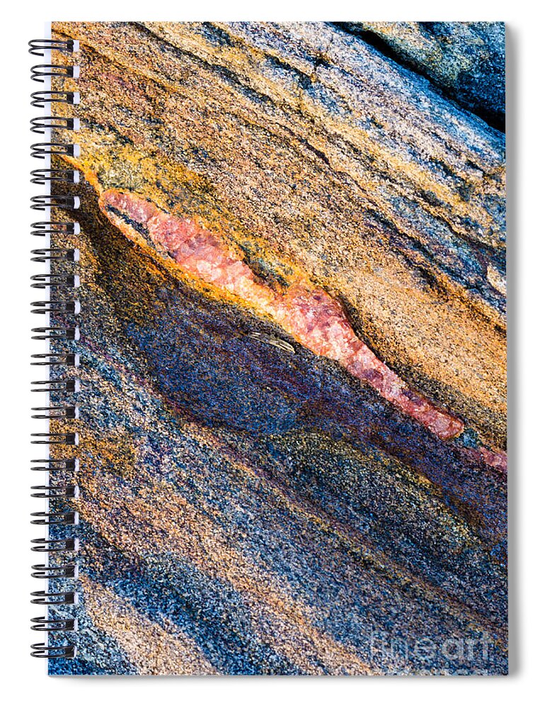 Abstract Spiral Notebook featuring the photograph Bit of Red by Tamara Becker