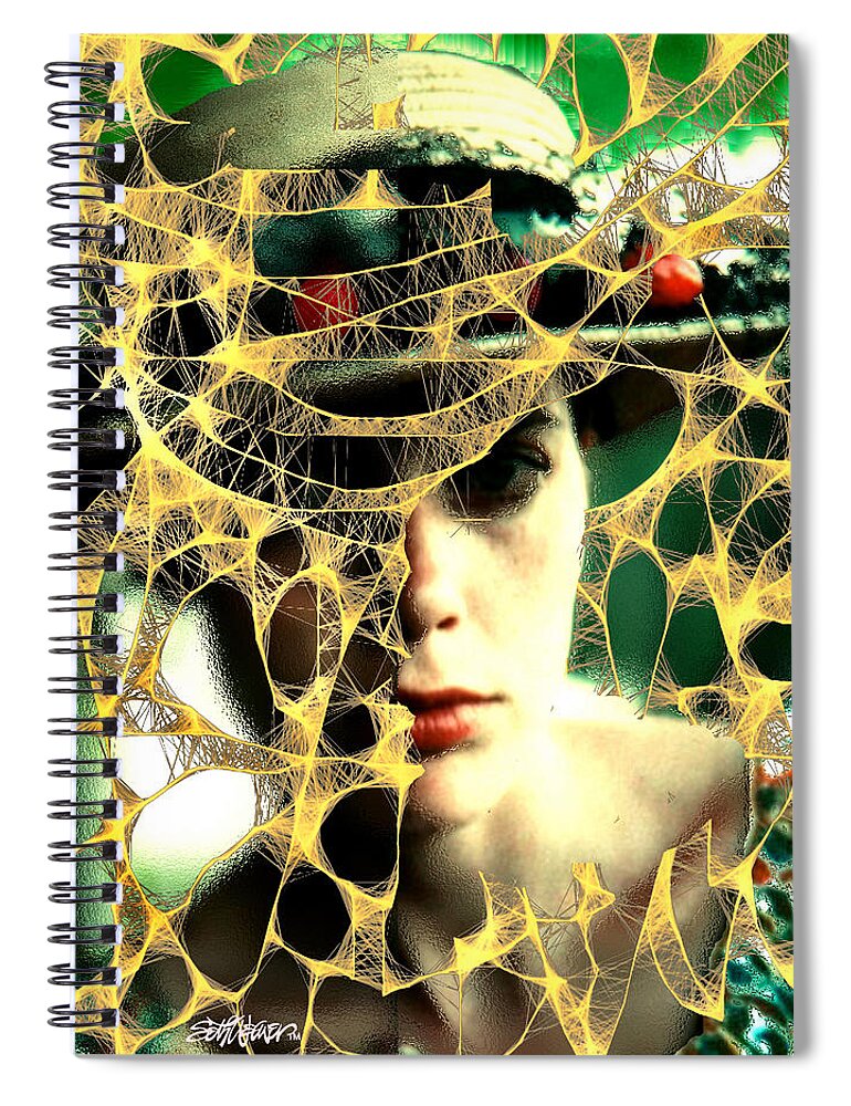 Bittersweet Spiral Notebook featuring the digital art Bittersweet by Seth Weaver