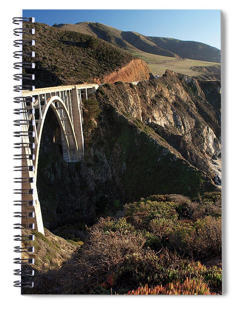 Bixby Bridge Spiral Notebook featuring the photograph Bixby Bridge Afternoon by Joe Schofield