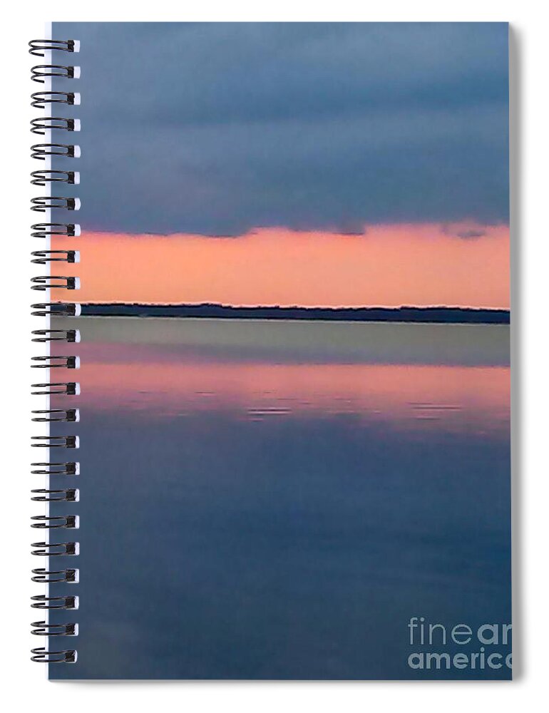 Sunset Spiral Notebook featuring the photograph Black Hammock Sunset by Tamara Michael