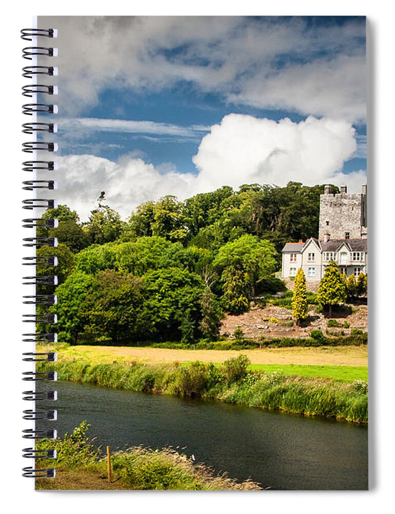 Castle Spiral Notebook featuring the photograph Blackwater At Ballyhooly by Mark Callanan