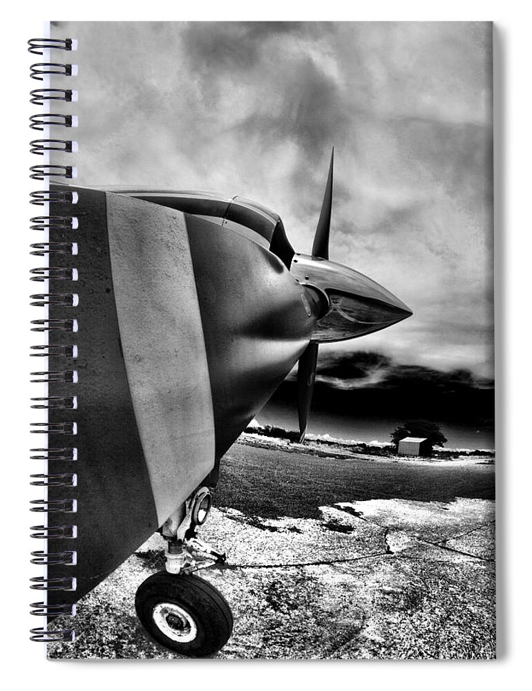 Blade Spiral Notebook featuring the photograph Blade Flyer by Paul Job