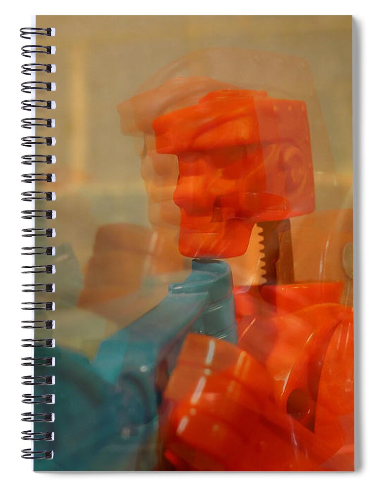 Richard Reeve Spiral Notebook featuring the photograph Blow By Blow by Richard Reeve