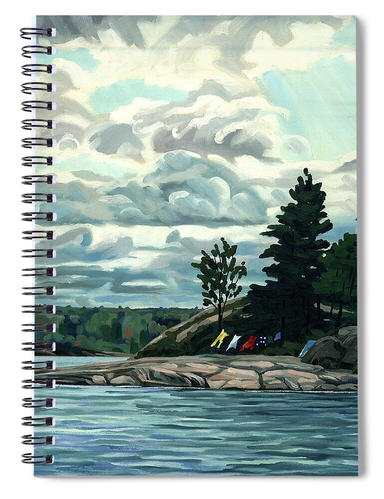 Chadwick Spiral Notebook featuring the painting Blow Me Away by Phil Chadwick