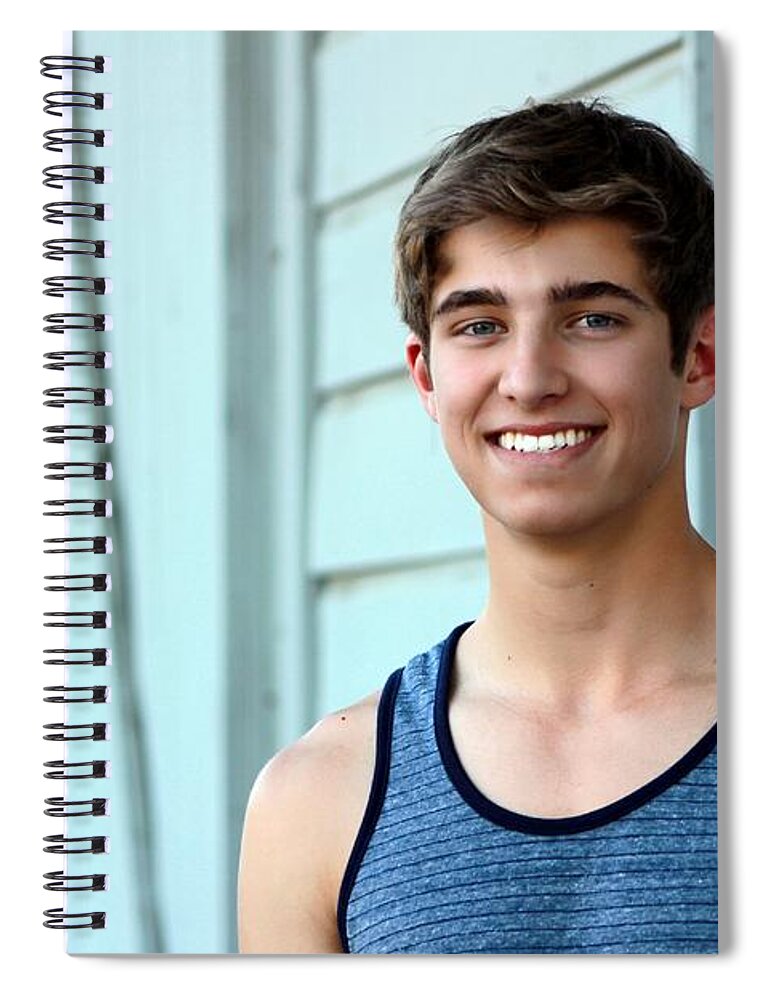David Dunmoyer Spiral Notebook featuring the photograph Blue 2 by Randy Wehner