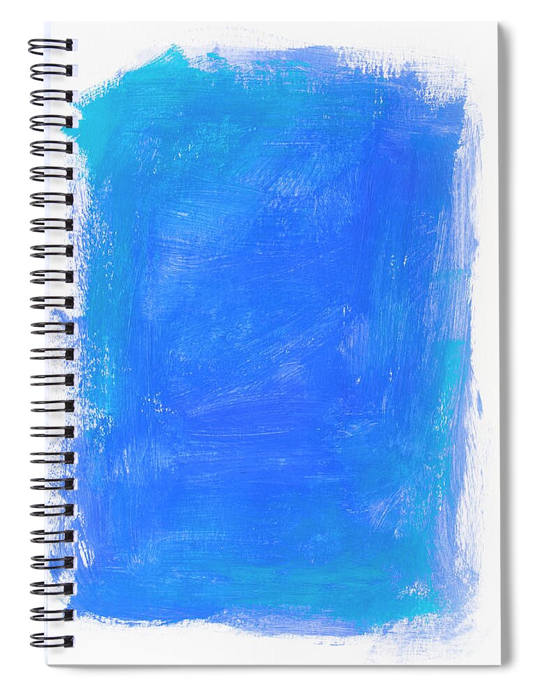 Backdrop Spiral Notebook featuring the photograph Blue Backdrop by Supermimicry