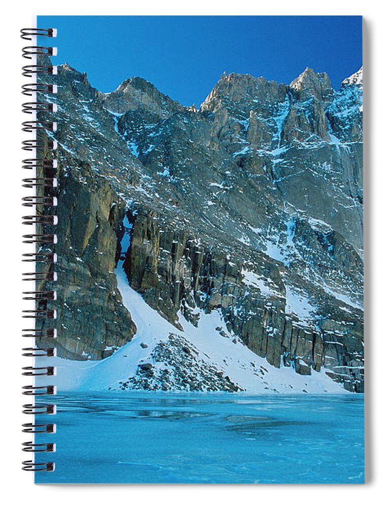 Landscapes Spiral Notebook featuring the photograph Blue Chasm by Eric Glaser