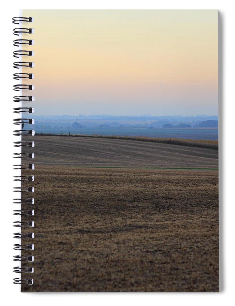 Country Spiral Notebook featuring the photograph Blue Dawn by Viviana Nadowski