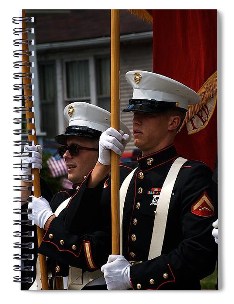 Marines Spiral Notebook featuring the photograph Blue by Frank J Casella