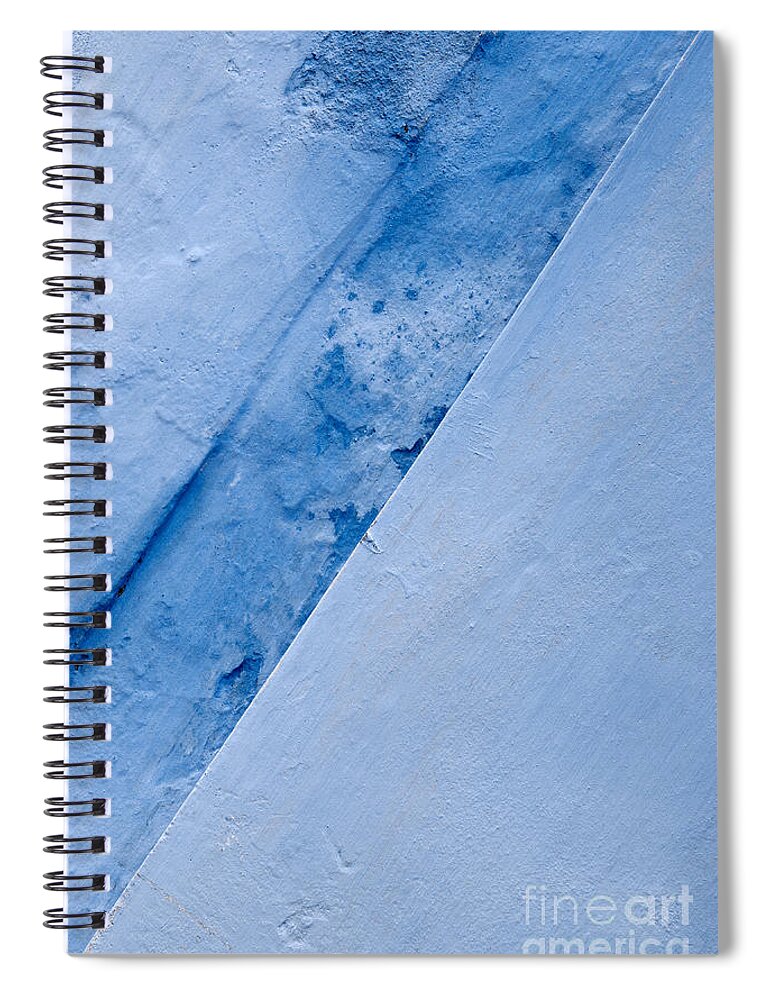 Vietnam Spiral Notebook featuring the photograph Blue Wall 04 by Rick Piper Photography