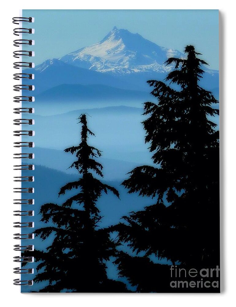 Mountains Spiral Notebook featuring the photograph Blue Yonder Mountain by Susan Garren
